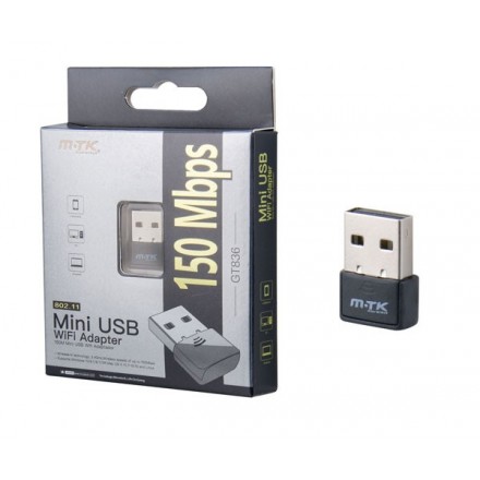 ADAPTADOR USB NANO WIFI 150MBPS MTK GT836